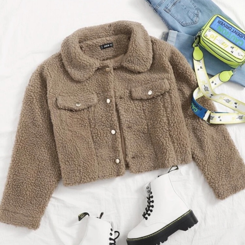 Mocha teddy jacket